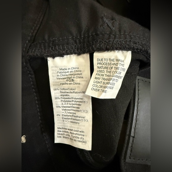 NWT Madewell Women’s Black 10” High-Rise Roadtripper Jeggings - Size 26T - Picture 7 of 8